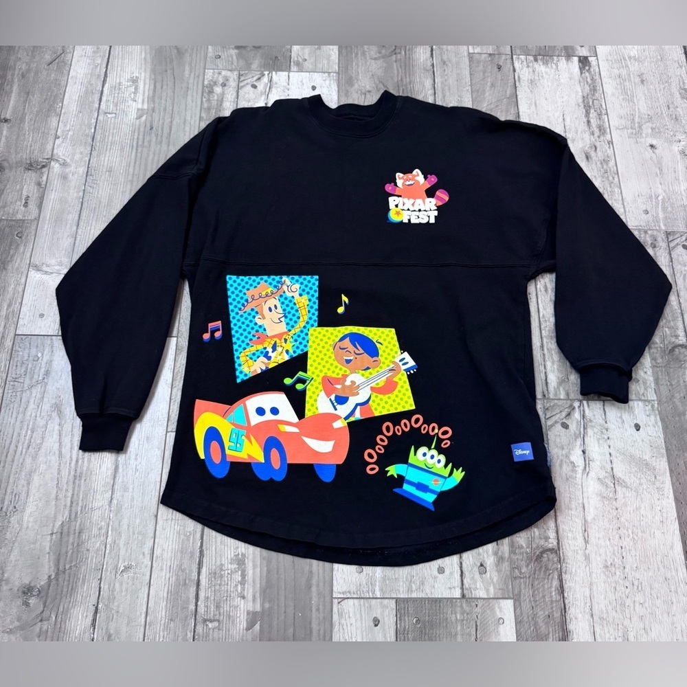 Disneyland Pixar Fest 2024 Spirit Jersey Adult XS Black Disney Parks Cotton